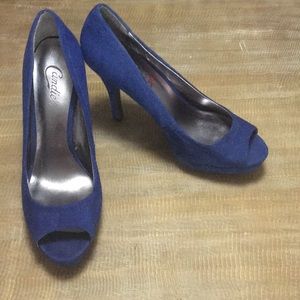 Blue Suede Heels